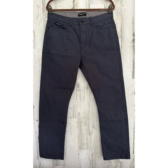 Kenneth Cole New York Mens Pants Size 32x30 (32x28.5) Navy Blue - Picture 1 of 9